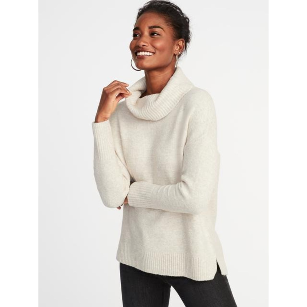Old navy garter stitch turtle neck sweater